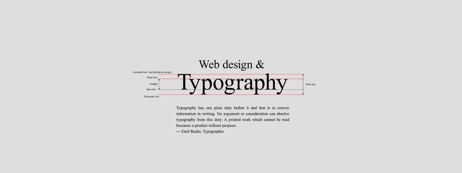 Webデザインとタイポグラフィ